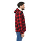 Lumber jacket hooded uomo