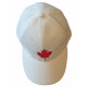 Cap with maple leaf logo