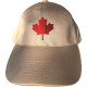 Cap with maple leaf logo