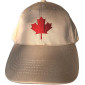 Cap with maple leaf logo