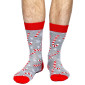 Chaussettes homme coton Taille unique Candy canes