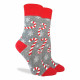 Chaussettes femme coton Taille unique Candy Canes