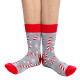 Chaussettes femme coton Taille unique Candy Canes