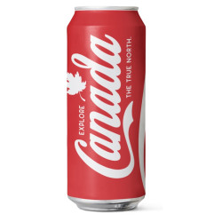 Cannette métal Canada rouge