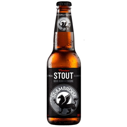 Brown beer St Ambroise black 341 ml - 5°.