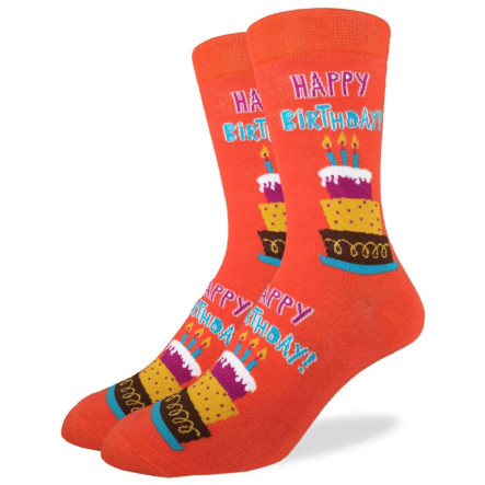 Chaussettes homme coton Taille unique Happy Birthday